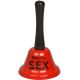 Zvonec "pozvoni za sex" - rdeč, 13cm