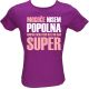 Majica ženska (telirana)-Mogoče nisem popolna M-vijolična