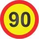 Prometni znak 90 let - 37cm