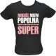 Majica ženska (telirana)-Mogoče nisem popolna S-črna