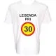 Majica-Legenda pri 30 Let XL-bela