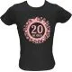 Majica ženska (telirana)-Diva 20 M-črna