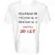 Majica-Izračun 30 let M-bela