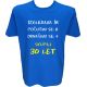 Majica-Izračun 30 let XL-modra
