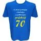 Majica-Perfekcija 70 Let XXL-modra
