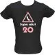 Majica ženska (telirana)-Super seksi 20 M-črna