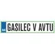 Registrska tablica - Gasilec v avtu, 47x11cm