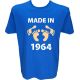 Majica-Made in 1964 noge XXL-modra