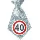 Kravata srebrna za 40 let
