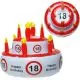Blazina za napihnit, torta za 18 let