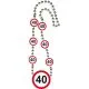 Ogrlica iz umetne mase, prometni znak 40