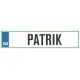 Registrska tablica - PATRIK, 47x11cm