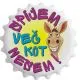 Odpirač magnet: Spijem več kot nesem, okrogel 6 cm