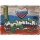 Slovenija, Magnet iz keramike I love Slovenija 6,5.5x7.5cm