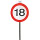 Prometni znak 18 na palici, fi 26 cm