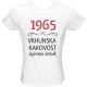 Majica ženska (telirana)-1965, vrhunska kakovost, izjemen letnik M-bela