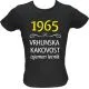 Majica ženska (telirana)-1965, vrhunska kakovost, izjemen letnik M-črna