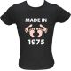 Majica ženska (telirana)-Made in 1975 noge XL-črna