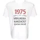 Majica-1975, vrhunska kakovost, izjemen letnik XXL-bela