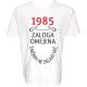 Majica-1985, zaloga omejena, takšnih ne delajo več XL-bela
