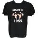 Majica-Made in 1955 noge L-črna