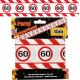 Trak iz pvc za označevanje - prometni znak 60, 15m