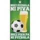 Brisača 75x15Ocm velur, pivo in fuzbal