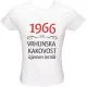 Majica ženska (telirana)-1966, vrhunska kakovost, izjemen letnik L-bela