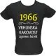 Majica ženska (telirana)-1966, vrhunska kakovost, izjemen letnik L-črna