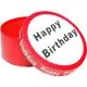 Darilna škatla Happy Birthday, karton, srednja, 17 cm