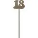 Lesena številka 18, na palčki, 29cm