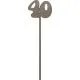 Lesena številka 40, na palčki, 29cm