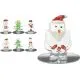 Božična figura steklena, sortirano, 6.5cm