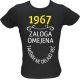 Majica ženska (telirana)-1967, zaloga omejena, takšnih ne delajo več L-črna