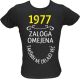 Majica ženska (telirana)-1977, zaloga omejena, takšnih ne delajo več L-črna