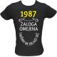 Majica ženska (telirana)-1987, zaloga omejena, takšnih ne delajo več XL-črna