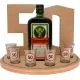 Stojalo za Jagermeister 0,7l in 6 kozarcev za 50 let