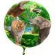 Balon napihljiv, za helij, otroški, safari, 43cm