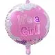 Balon napihljiv, za helij, za rojstvo, Its a Girl, 43cm