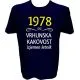 Majica-1978, vrhunska kakovost, izjemen letnik XL-temno modra