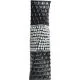 Vaza dekorativna kvadratna, črno/bela, spiralna, 60cm