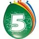 Baloni barvni, 8kom, 5, iz lateksa, 30cm