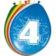 Baloni barvni, 8kom, 4, iz lateksa, 30cm