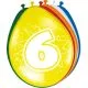 Baloni barvni, 8kom, 6, iz lateksa, 30cm