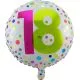 Balon napihljiv, za helij, okrogel s pikami, 18, 45cm