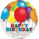 Balon, folija, "Happy Birthday",baloni,  23cm