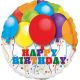 Balon, folija, "Happy Birthday",baloni,  23cm