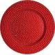 Dekorativni krožnik iz PVC, rdeči, 33cm