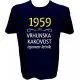 Majica-1959, vrhunska kakovost, izjemen letnik M-temno modra
