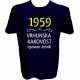 Majica-1959, vrhunska kakovost, izjemen letnik XXL-temno modra